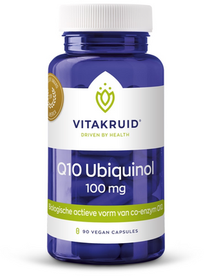 Vitakruid Co-enzym Q10 Ubiquinol actieve vorm Kaneka® 100 mg 90