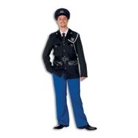Luxe politie kostuum voor heren 56  - - thumbnail