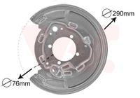 Stofschild Achter L 5307373