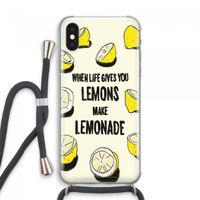 Lemonade: iPhone XS Max Transparant Hoesje met koord