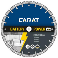 Carat Diamantzaag | Battery power universeel | Ø230x22,23 mm CBP2303000 - thumbnail