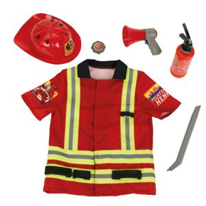 Klein Brandweer kostuum met accessoires