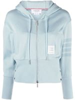Thom Browne hoodie à 4 bandes signature - Bleu