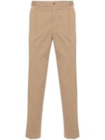 Incotex pantalon en coton stretch à coupe fuselée - Marron