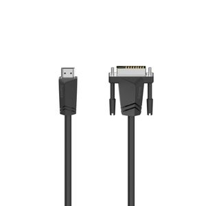 Hama 00205018 HDMI-kabel HDMI / DVI Adapterkabel HDMI-A-stekker, DVI-D 18+1-polige stekker 1.50 m Zwart