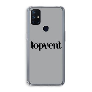 Topvent Grijs Zwart: OnePlus Nord N10 5G Transparant Hoesje