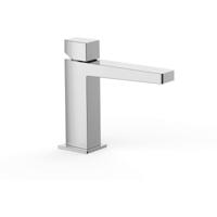 Wastafelkraan Tres Slim | Opbouw | Mengkraan | Standaard model | 1-knop | Vierkant | Chroom