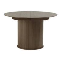 by fonQ Alon Eettafel Uitschuifbaar Rond 120/167 x 120 cm - Smoked Eiken