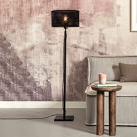 GOOD&MOJO Vloerlamp 'Java' Bamboe, 128cm, kleur Zwart