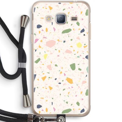 Terrazzo N°21: Samsung Galaxy J3 (2016) Transparant Hoesje met koord