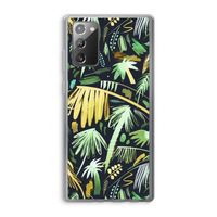 Tropical Palms Dark: Samsung Galaxy Note 20 / Note 20 5G Transparant Hoesje