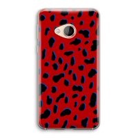 Red Leopard: HTC U Play Transparant Hoesje