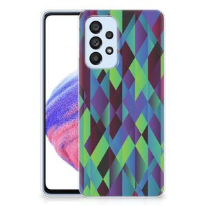 Samsung Galaxy A53 5G TPU Hoesje Abstract Green Blue