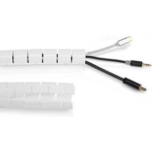 Kabelmanagement | Sleeve | 2.00 m | 1 Stuks | Maximale kabeldikte: 32 mm | PE | Wit