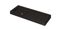 Wastafel INK Momento 1200x450x90 mm Quartz zwart 3421245