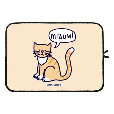Miauw: Laptop sleeve 13 inch