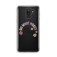 Happy days: Samsung Galaxy J8 (2018) Transparant Hoesje