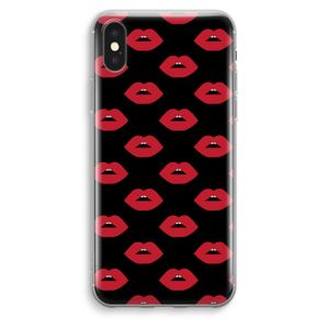 Lips: iPhone XS Max Transparant Hoesje