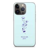 Bloom with grace: iPhone 13 Pro Transparant Hoesje Bloom with grace: iPhone 13 Pro Transparant Hoesje