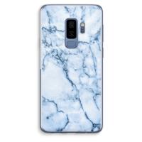 Blauw marmer: Samsung Galaxy S9 Plus Transparant Hoesje