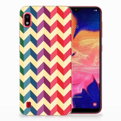 Samsung Galaxy A10 | TPU bumper | Zigzag Multi Color