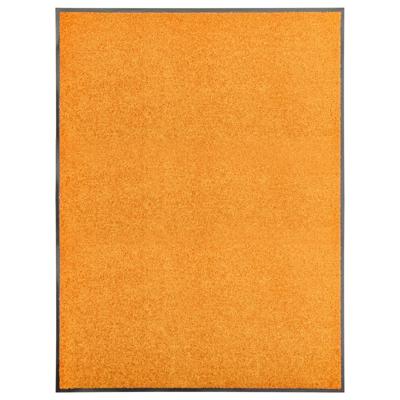 VidaXL Deurmat wasbaar 90x120 cm oranje