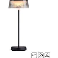 Oplaadbare Accu Tafellamp Dora Zwart IP44  incl. Dimmer