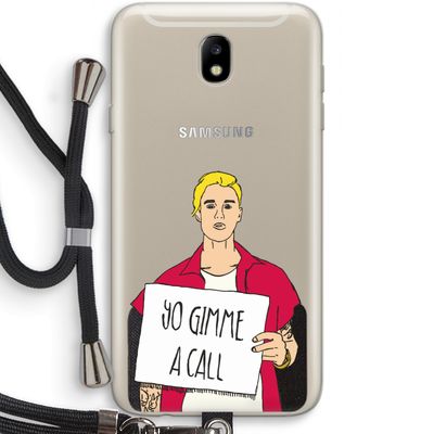 Gimme a call: Samsung Galaxy J7 (2017) Transparant Hoesje met koord
