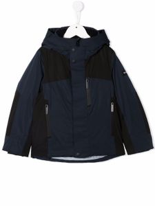 Woolrich Kids veste colour block à capuche - Bleu