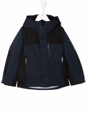 Woolrich Kids veste colour block à capuche - Bleu