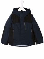 Woolrich Kids veste colour block à capuche - Bleu