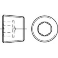 TOOLCRAFT TO-5449245 Sluitschroeven 1/4 mm Binnenzeskant (inbus) DIN 906 Messing 100 stuk(s)