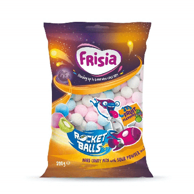 Frisia rocket balls fruitmix zak (12x 200gr)