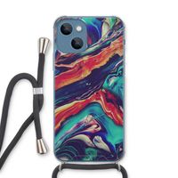 Chameleon Sun: iPhone 13 Transparant Hoesje met koord