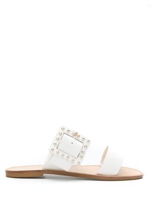Sarah Chofakian sandales Simon - Blanc
