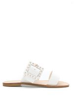 Sarah Chofakian sandales Simon - Blanc