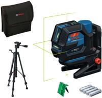 Bosch Professional GCL 12V-50-22 CG combinatielaser (tot 50 m, Dual Power, RM20 houder, 4 x 1,5 V batterijen, koffer, BT 150 statief)