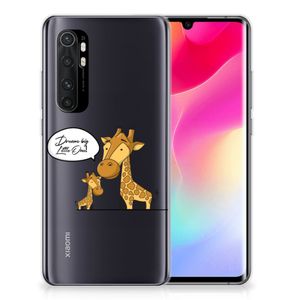 Xiaomi Mi Note 10 Lite Telefoonhoesje met Naam Giraffe