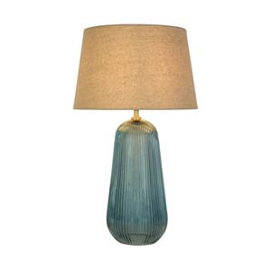 Searchlight SchemerlampCameo blauw glas - EU44652AZ
