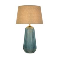 Searchlight SchemerlampCameo blauw glas - EU44652AZ