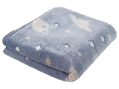 LIVARNO home Plaid 170 x 130 cm (Blauw)