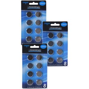 Powerful knoopcel batterijen - CR2032 - 24x stuks - rekenmachine - horloge - afstandsbediening