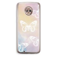 White butterfly: Motorola Moto G6 Transparant Hoesje