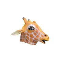 Giraffe verkleed masker van latex - thumbnail