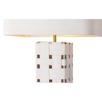 Bureaulamp Home ESPRIT Wit Gouden