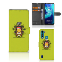 Motorola G8 Power Lite Leuk Hoesje Doggy Biscuit - thumbnail