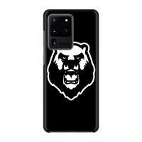 Angry Bear (black): Volledig geprint Samsung Galaxy S20 Ultra Hoesje