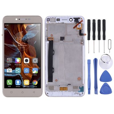 LCD-scherm en digitizer volledige assemblage met frame voor Lenovo Vibe K5 Plus A6020A46 A6020l36 A6020l37(Goud)