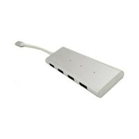 USB-HUB C CoolBox COO-HUC4U3 Aluminium Wit
