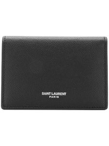 Saint Laurent portefeuille pliant Paris - Noir